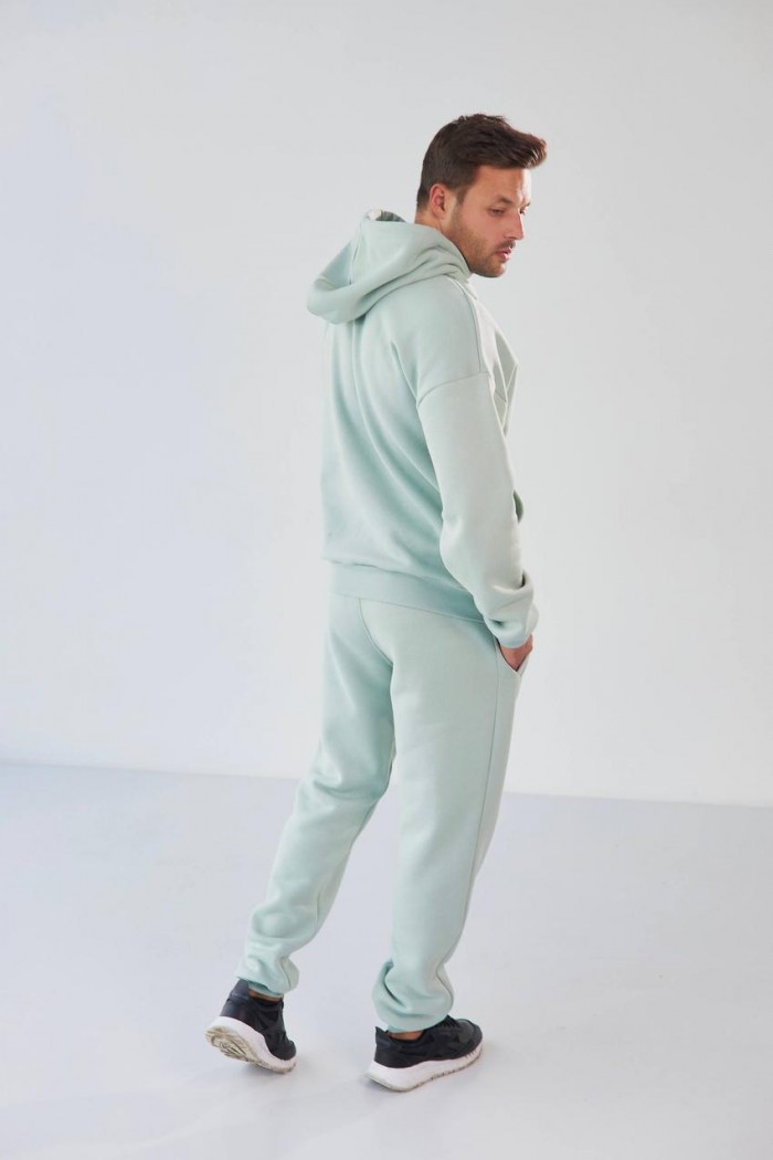 Костюм чоловічий  начос (худі+джогери) світла оливка (М111.4)