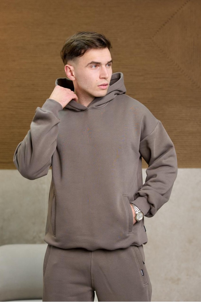 Костюм чоловічий начос бежево-сірий (М163.4)