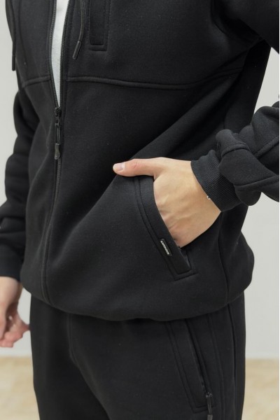 Костюм чоловічий на флісі чорний (М209.4)