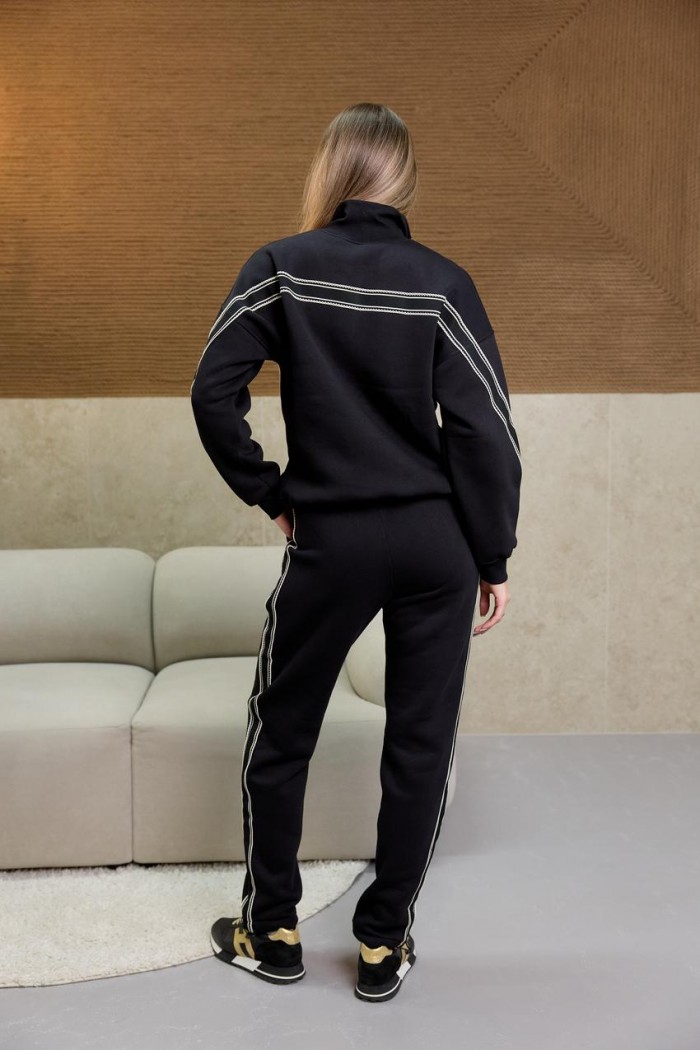 Костюм жіночий з начосом чорний (М213.4)