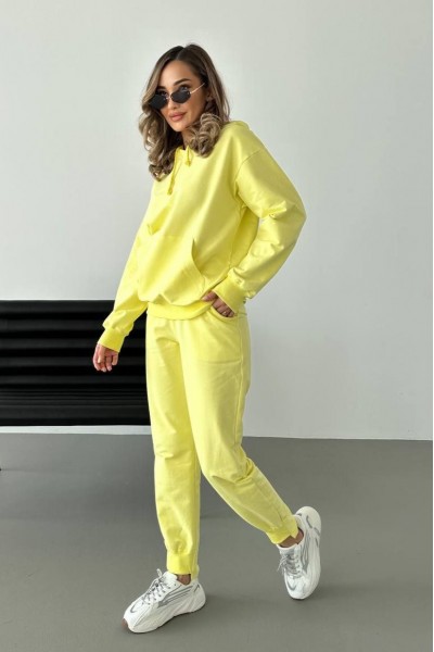 Костюм жіночий 2-х на замку лимон (М82.1)