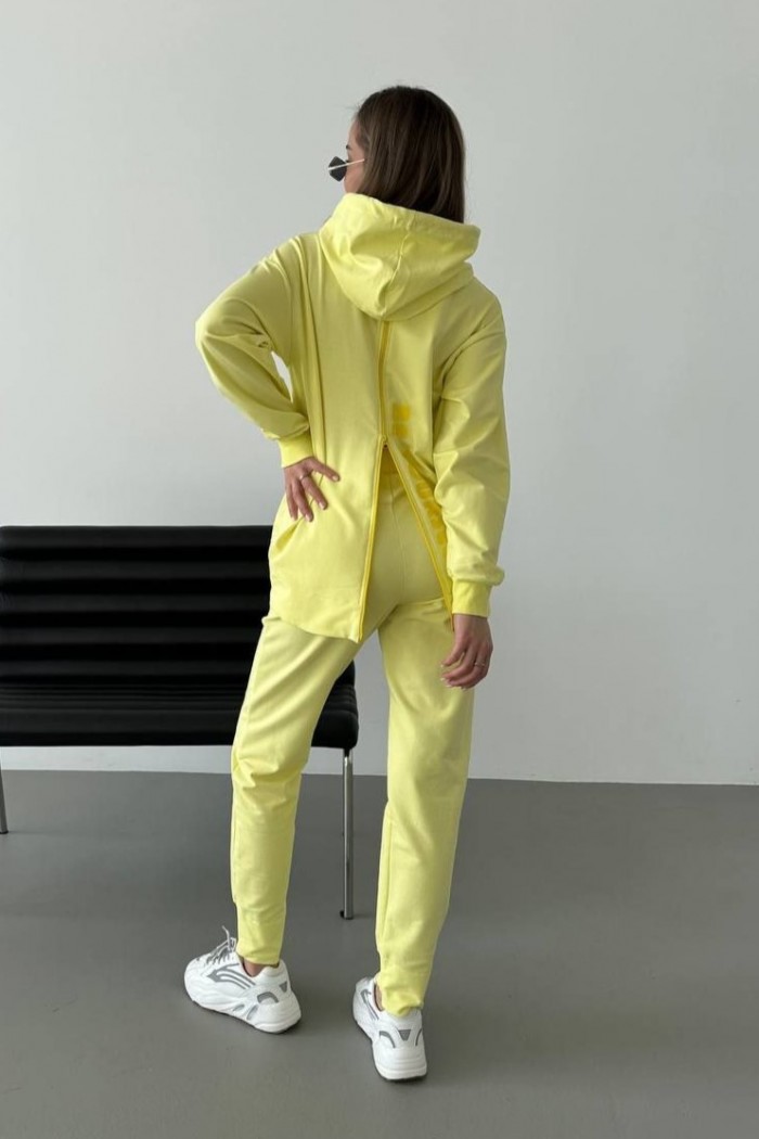 Костюм жіночий 2-х на замку лимон (М82.1)