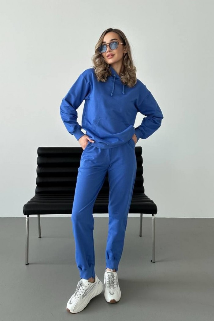 Костюм жіночий 2-х на замку синій (М82.1)