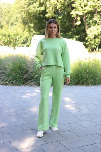 Костюм женский 3-х нить фисташка (М87)