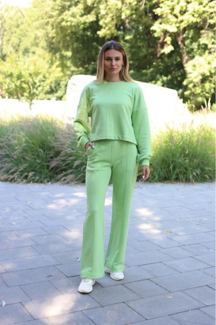 Костюм жіночий 3-х нитка фісташка (М87)