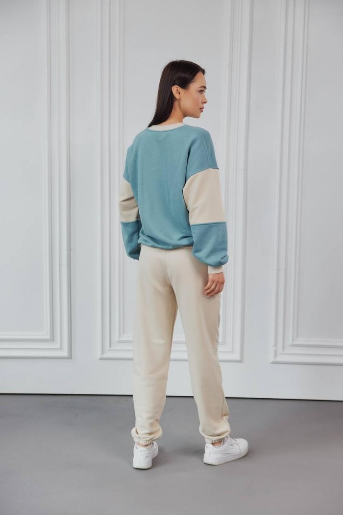 Спортивные штаны-джоггеры на резинке М117.3 (3х - нитка петля) таш