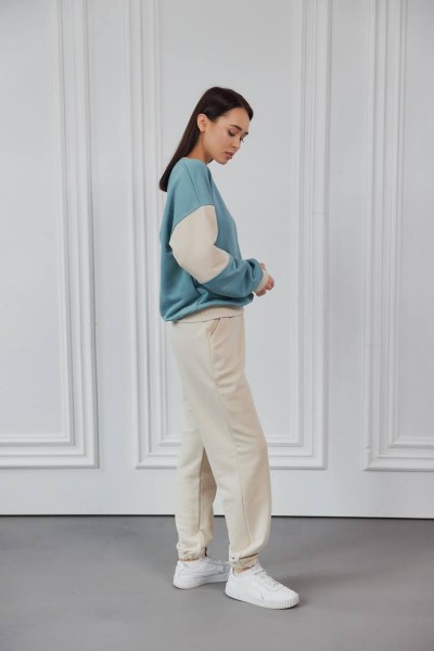 Спортивные штаны-джоггеры на резинке М117.3 (3х - нитка петля) таш