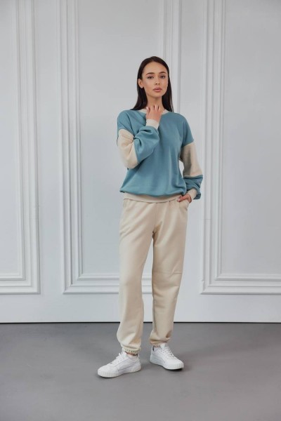 Спортивные штаны-джоггеры на резинке М117.3 (3х - нитка петля) таш