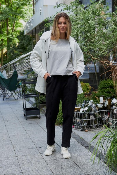 Штани жіночі лакоста чорні (М198.4)