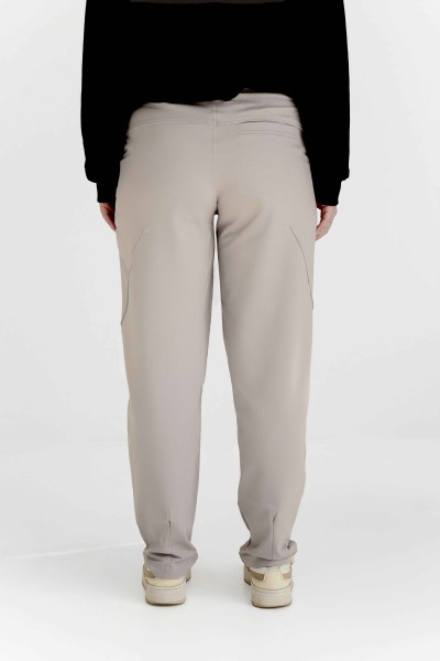 Женские брюки из двухнитки светло-серые (М203.2)