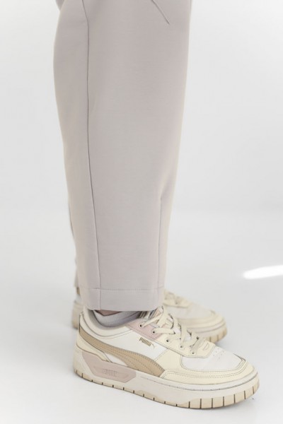 Женские брюки из двухнитки светло-серые (М203.2)