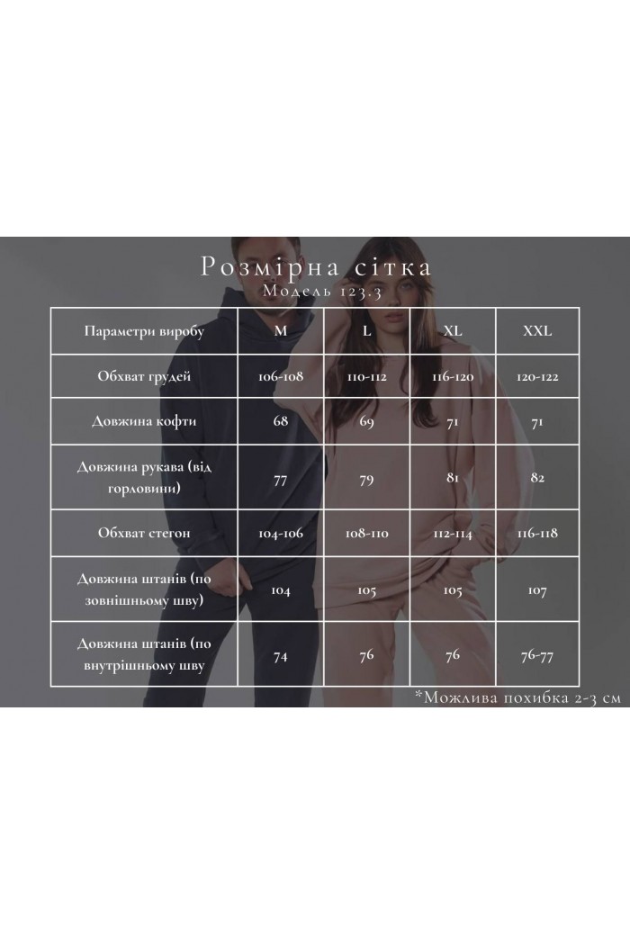 Спортивний костюм чоловічий з світшотом та джогерами 3х-петля графіт (М124)