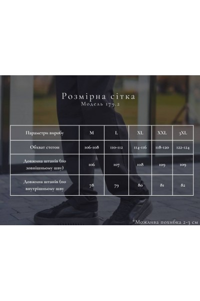 Брюки мужские черные (М179.2)