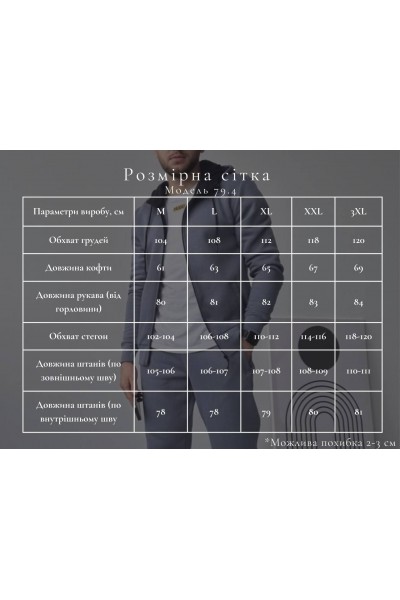 Спортивний костюм чоловічий на замку з начосом чорний (М79.4)