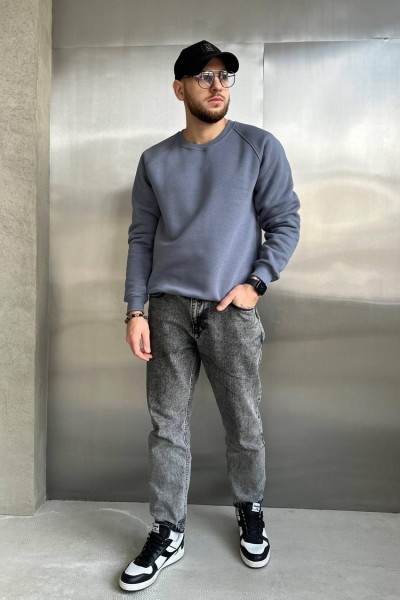 Свитшот мужской серый (М138.3)