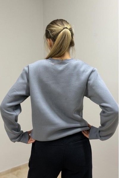 Світшот жіночий з начосом сірий (М116.4)