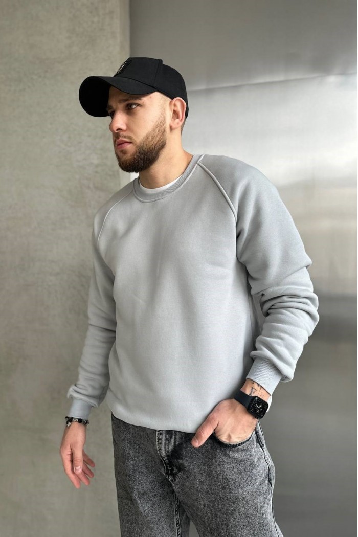 Свитшот мужской пепельный (М0138.4) Свитшот мужской пепельный (М0138.4)