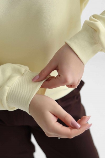 Світшот жіночий М167.3 (3-нитка), світлий лимон