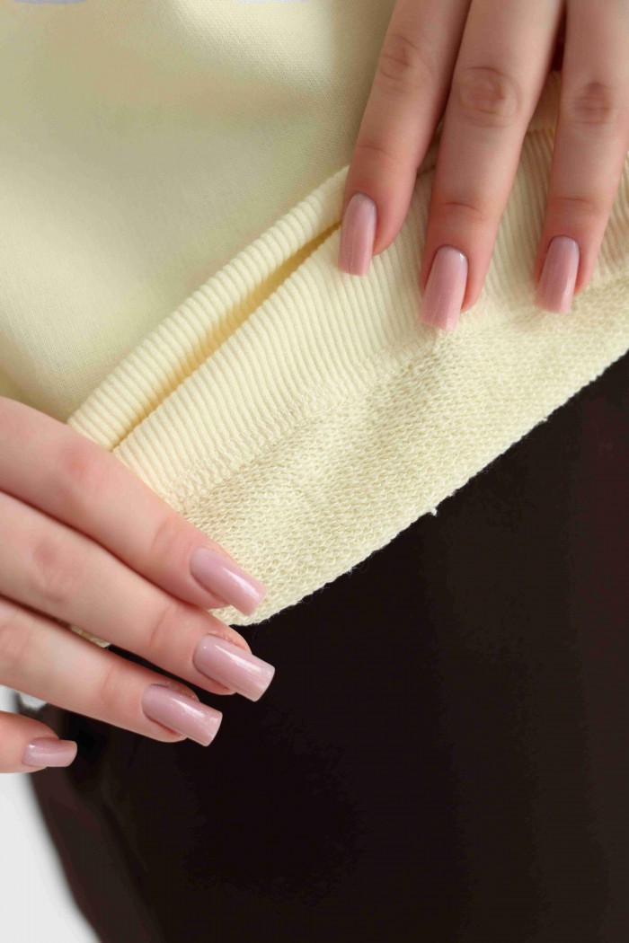 Світшот жіночий М167.3 (3-нитка), світлий лимон