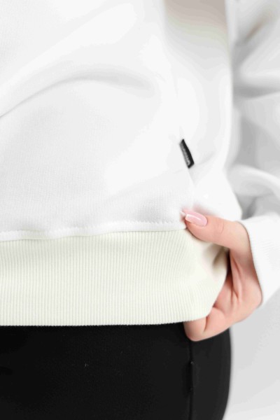 Женский свитшот М167.3 (3-нитка), крем