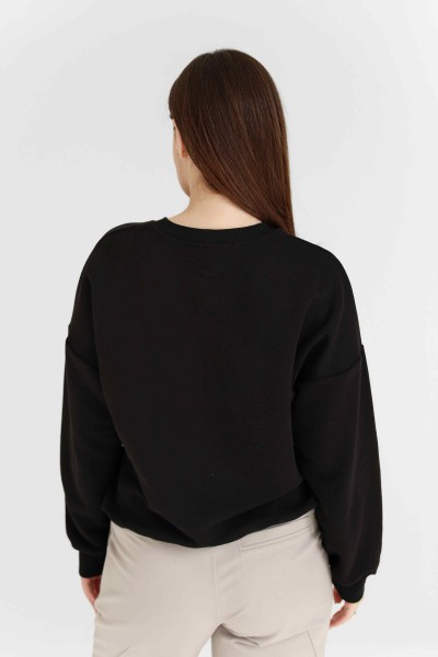 Світшот жіночий М167.3 (3-нитка), чорний