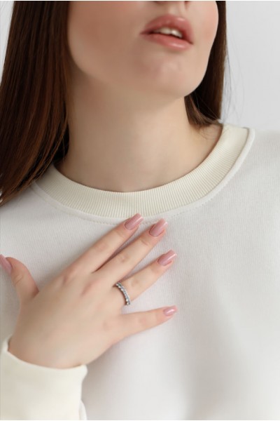 Женский свитшот М167.3 (3-нитка), крем