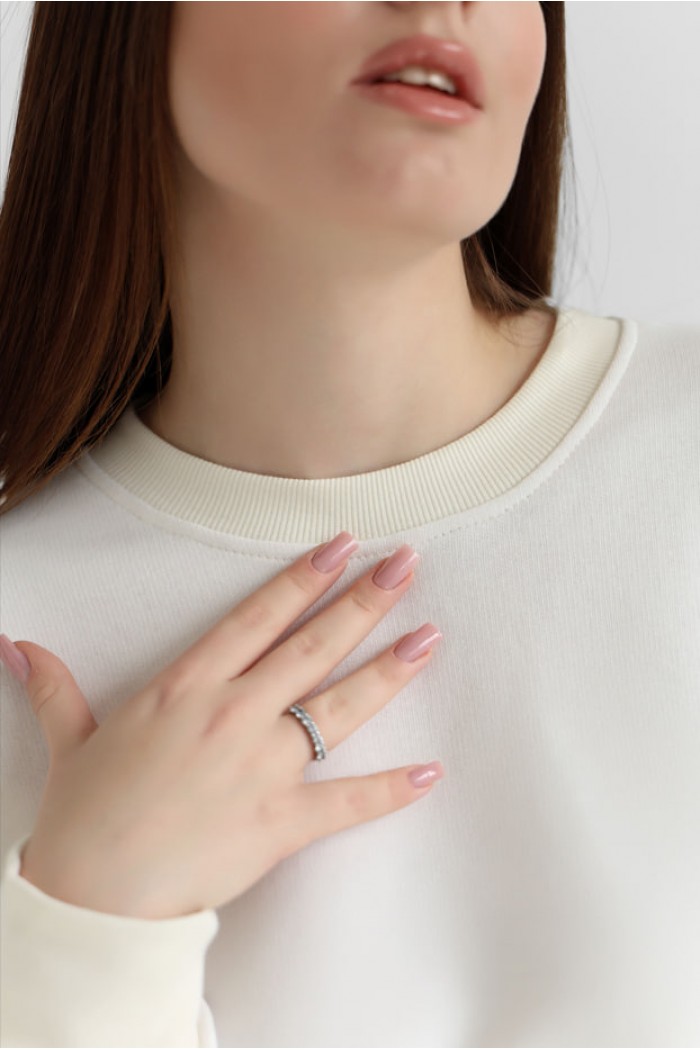 Женский свитшот М167.3 (3-нитка), крем