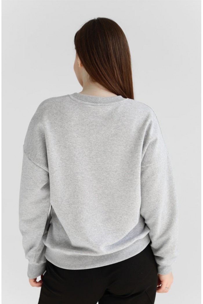 Женский свитшот М167.3 (3-нить), меланж