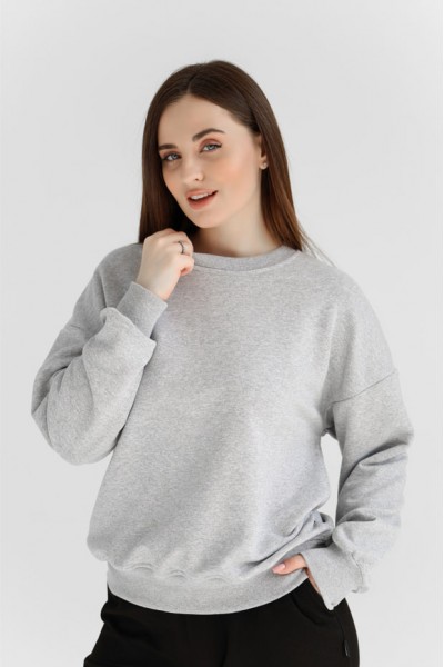 Женский свитшот М167.3 (3-нить), меланж