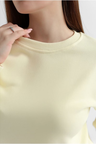 Світшот жіночий М167.3 (3-нитка), світлий лимон